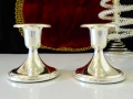 Английски посребрен свещник,печат. , снимка 1