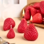 3D 3 броя ягоди различни размери силиконов молд свещи гипс сапун смола фондан декорация торта , снимка 2