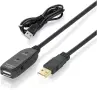Нов Активен USB 2.0 удължителен кабел (репитер) с конектори тип „мъжки-женски“, вграден чипсет , снимка 2