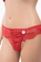Дамски комплект бельо Hunkemöller – сутиен 85F и бикини L, коралово-червена дантела, снимка 6