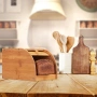 Бамбукова кутия за хляб Relaxdays, снимка 2