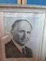 Портрет на Тодор Живков в дървена рамка, ретро, снимка 2