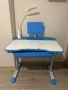 Детско Бюро с Лед Лампа Синьо само за 20 евро. Ползвано е и има забележки. Ново струваше около 300 е, снимка 1