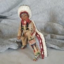 Колекционерска фигурка индианец Индиански вожд Сиу. Schleich Германия., снимка 1