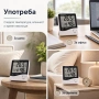 Дигитален термометър влагомер с часовник аларма календар и голям LCD дисплей, снимка 7
