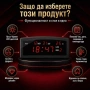 Електронен постоянно светещ в тъмното часовник термометър големи цифри, снимка 2