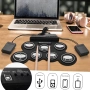 Цифров комплект електронни барабани, USB ръчен, силиконов барабанен комплект, компактен размер, снимка 3