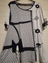 СТРАХОТНА ЧЕРНОБЯЛА ТУНИКА 3XL, снимка 2