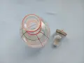 Шише за ракия, 800мл., рисувано стъкло, снимка 3