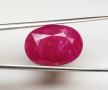 РЯДКО СЪКРОВИЩЕ – 10.54 карата ярък Hot Pinkish Red рубин от Мозамбик!, снимка 1
