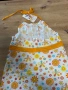 Бяла детска рокля с цветни шарки , снимка 5