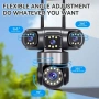 Камера Wifi 6MP 1080P с 3 обектива ( APP:YOOSEE Ai ) HD 360 градуса с микрофон и високоговорител, снимка 5