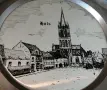 Калаена чиния,пано с литография Църква. , снимка 2