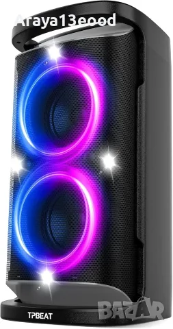 TPBEAT Преносима Bluetooth парти колонка 160W Peak с LED светлини и мощен бас