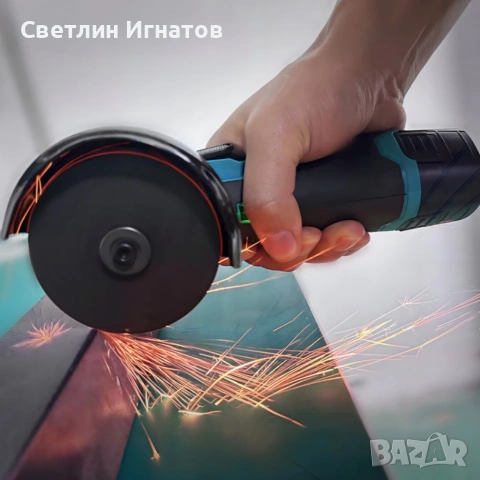 Акомулаторен БЕЗЧЕТКОВ Ъглошлайф , снимка 4 - Ъглошлайфи - 54106515