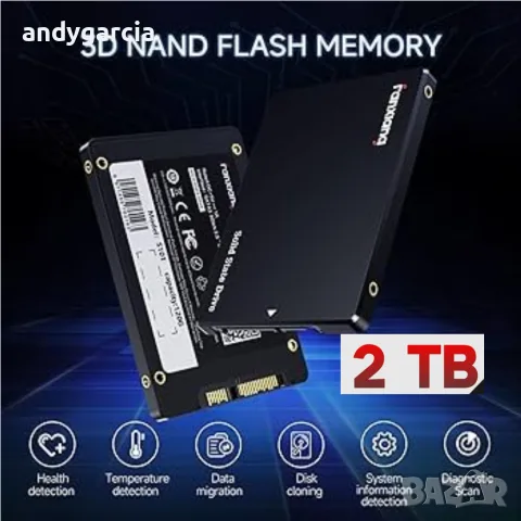 2TB SSD Fanxiang S101 SATA III 2000GB 2.5 inch Up to 550MB/s Read, up to 500MB/s Write диск лаптоп