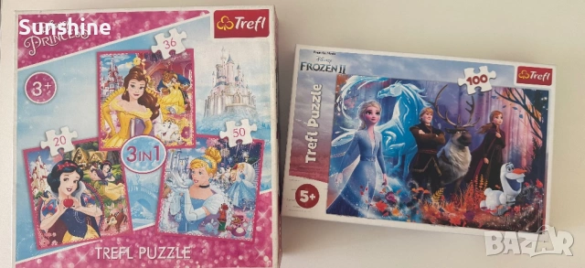 Комплект пъзели с принцеси