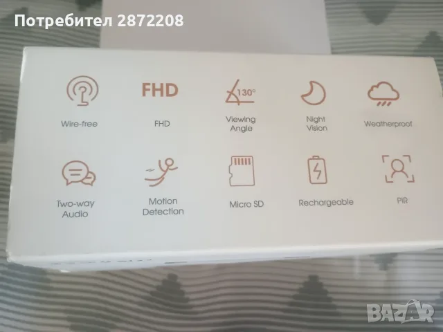 Камера за наблюдение Topcony с вградена батерия, снимка 4 - Други - 55424187