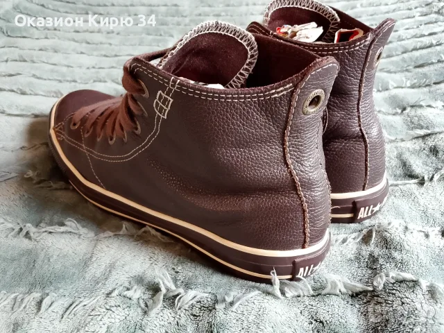 Converse All Stars кожени гуменки , снимка 8 - Кецове - 55314364