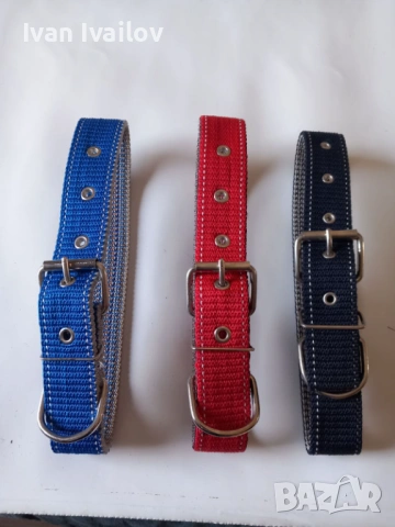 Текстилни каишки за куче 65см – 3 цвята, ширина 4см, 