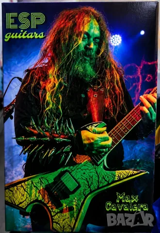 Max Cavalera ESP Guitars-картина в рамка