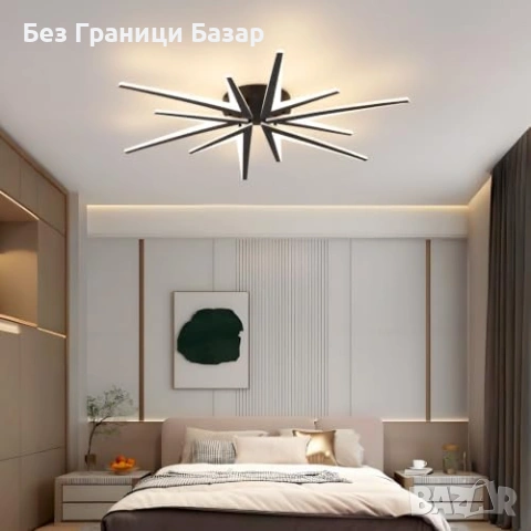 Нов Модерен LED таванен плафон 86 см 3000K-6000K с WiFi App управление Лампа осветление стая, снимка 5 - Лед осветление - 55218869