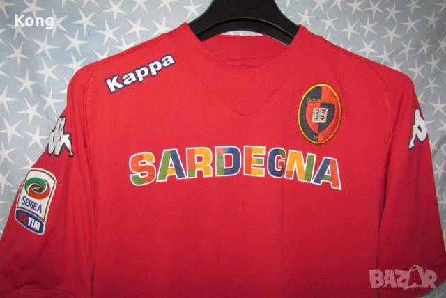 Нова дълъг ръкав AS Roma ITALIA фланелка kappa Каляри Италия Cagliari футболна тениска Рома , снимка 3 - Футбол - 55163573