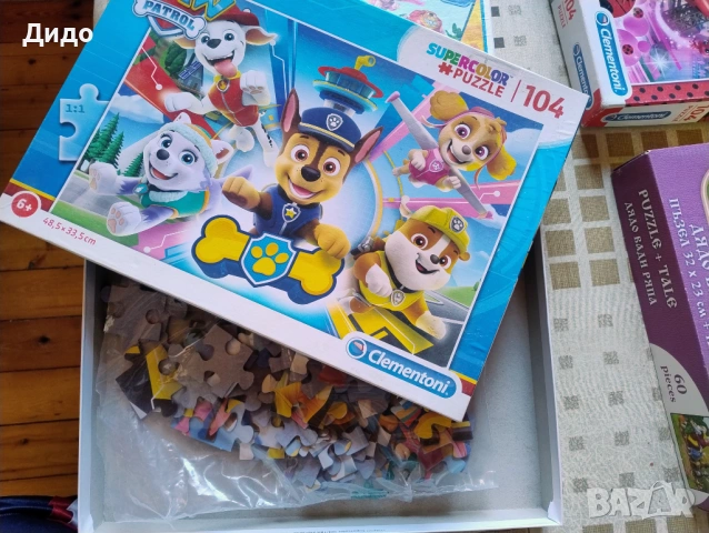 Пес Патрул , Калинката и Котарака, Дисни (пъзели, карти, книжки рисуване), снимка 6 - Игри и пъзели - 41414176