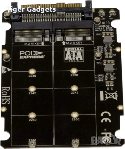 Kalea-Informatique M.2 NVMe / SATA към U.2 SFF-8639 Adapter – адаптер за M.2 SSD към U.2 интерфейс, снимка 2 - Други - 54620756