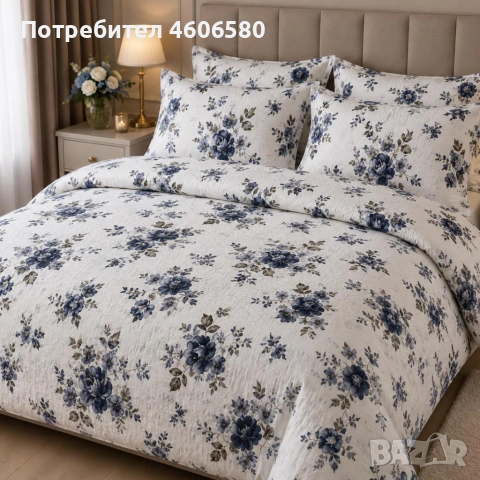 🩷 НОВИ ДЕСЕНИ НА КОМПЛЕКТИ ОТ КРЕПОН 🩷, снимка 8 - Спално бельо - 54530970