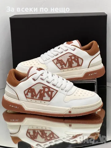Amiri Classic Low "White/Brown" Мъжки Маратонки👟Дамски Маратонки Код ch41, снимка 4 - Маратонки - 55414635
