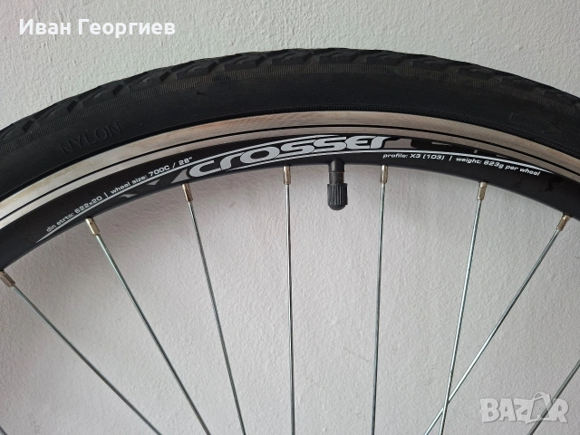 Отлична задна Капла Crosser X3 28" алуминий главина Joytech касета Shimano MF-TZ20 6 скорости , снимка 5 - Части за велосипеди - 54683696