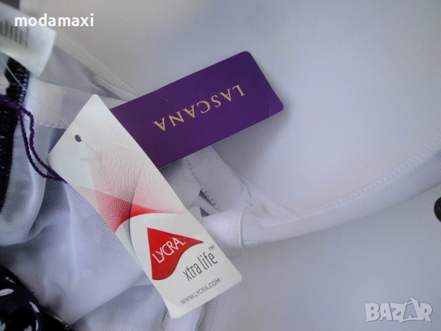 4XL /5XL Нов, оформящ  бански Lascana , снимка 8 - Бански костюми - 55053099