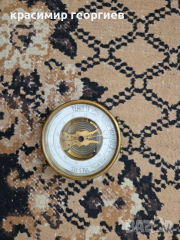 Ретро барометър Анероид, снимка 2 - Други стоки за дома - 54321035