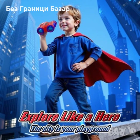 Нов Детски бинокъл за приключения навън с компас и връзка за врат 3-9 години деца, снимка 6 - Образователни игри - 54281583