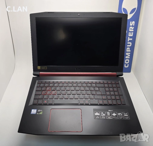 Acer Nitro 5 AN515-51 i7 7700HQ/16GB/256SSD/1TB HDD/GTX 1050-2GB/FHD/Подсветка, снимка 5 - Лаптопи за игри - 54758670