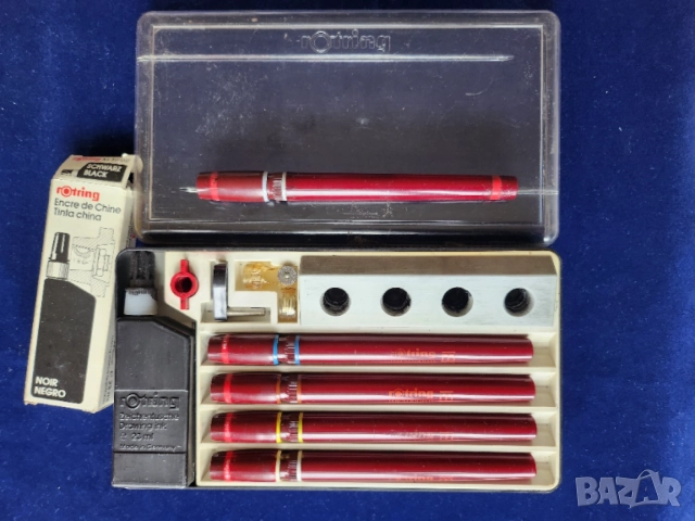 рапидографи немски Rotring mod.Micronorm 0,25/0,35/0,50/0,70 (+2,0)мм ,работещи,+ туш, снимка 2 - Ученически пособия, канцеларски материали - 54579290