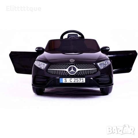 Акумулаторна кола Mercedes Benz CLS350 с кожена седалка 12V, снимка 5 - Детски велосипеди, триколки и коли - 54970218