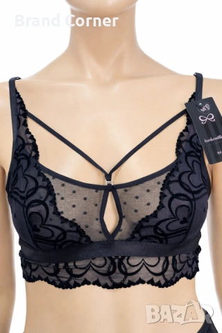 Дамски сутиен Hunkemöller с дантела и декоративни презрамки – размер M