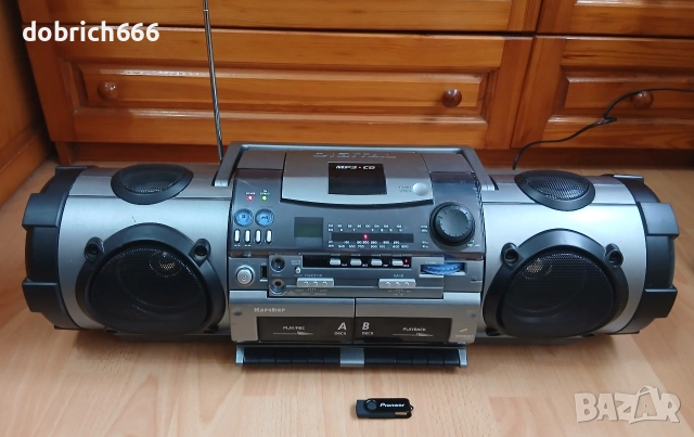 Радиокасетофон USB CD FM Aux радио диск флашка Karcher