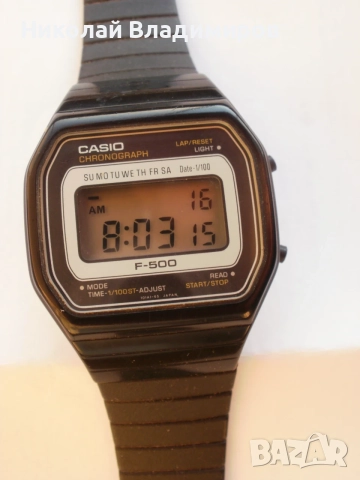 Casio F-500 оригинален японски ръчен часовник 1975 г. мъжки ръчен часовник