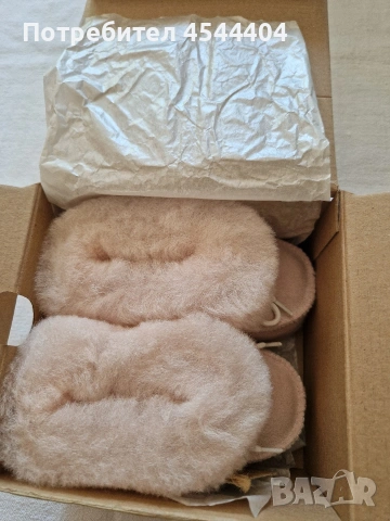 Shepherd Sheepskin Footwear меки детски пантофи от овча кожа с връзки , снимка 2 - Бебешки обувки - 54945313