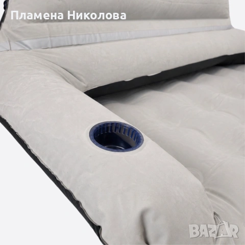 Надуваемо легло Queen Size с облегалка и възглавници – Луксозен комфорт за дом, къмпинг и гости, снимка 4 - Други стоки за дома - 54994568