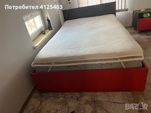 Спалня с матрак , снимка 3 - Спални и легла - 54611459