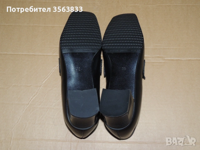 Дамски обувки  DAMA PIKA от естествена черна кожа., снимка 11 - Дамски елегантни обувки - 54182771