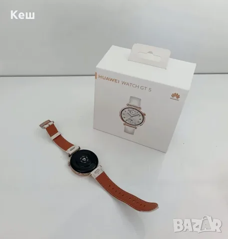 Смарт часовник Huawei Watch GT 5 (нов/бял/златист), снимка 4 - Смарт часовници - 55561453