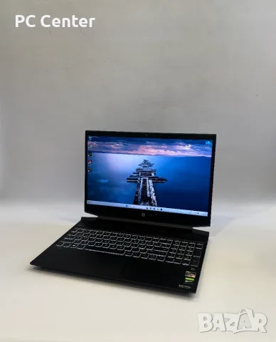Геймърски лаптоп HP Pavilion 15, AMD Ryzen 5 5600H, GTX 1650 4GB, 12GB ram