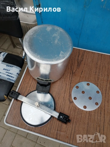 Тенджера под налягане 8 литра Унгарска от соца , снимка 4 - Съдове за готвене - 54206875