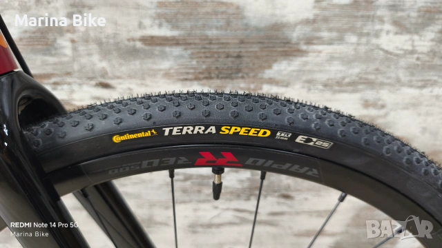 НОВ шосеен/Gravel велосипед Ridley Fenix SLA SRAM Rival/Apex XPLR Disc Fulcrum Rapid Red 500 27.5 |M, снимка 9 - Велосипеди - 55119661