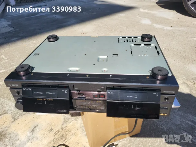 ДЕК AIWA AD-WX707 със защитното фолио на капака, снимка 6 - Декове - 55545740